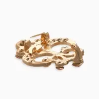 Зажим для кардигана "Ажур", лилия, цвет золотой в золоте Зажим для кардигана "Ажур", лилия, цвет золотой в золоте