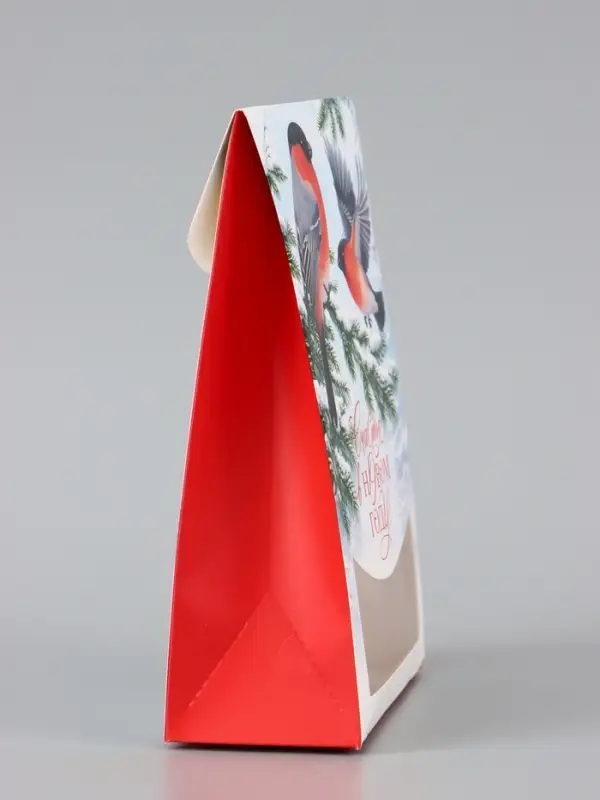 Коробка складная &laquo;Снегири&raquo;, 15&times;7&times;22 см