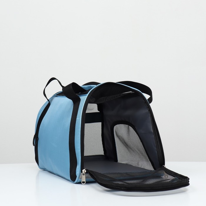 Сумка-переноска сетчатая, 48 х 25 х 29 см, голубая Сумка-переноска сетчатая, 48 х 25 х 29 см, голубая