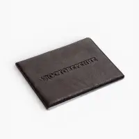 Обложка для удостоверения, 11&times;0.5&times;8 см, коричневая
