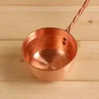 Ковш - черпак для бани и сауны, 400 мл, медь, деревянная ручка