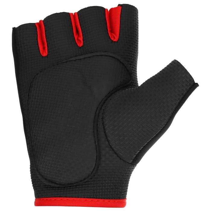 Перчатки спортивные ONLYTOP, р. L, цвет чёрный/розовый