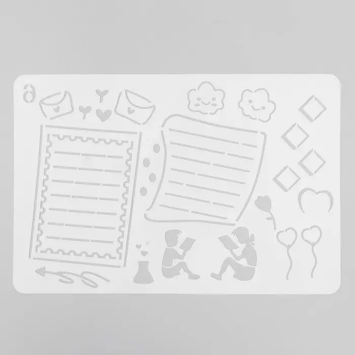 Трафарет "Литературное свидание" со строчками 17.4х26 см