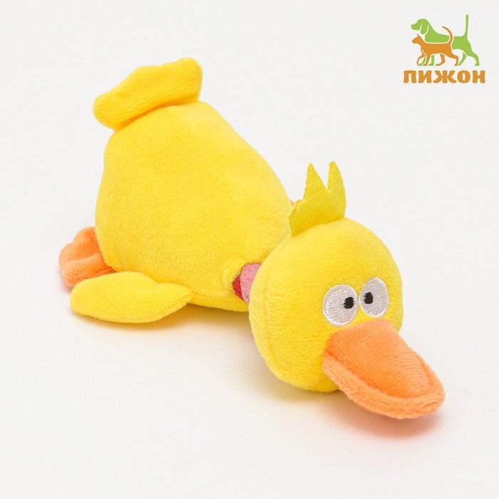 Игрушка текстильная Игрушка текстильная "Утёнок" , 19 х 11,5 см, жёлтая