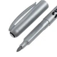 Маркер для декора Centropen 2690, перманентный, узел 3.8 мм, линия 1.5-3.0 мм, серебристый