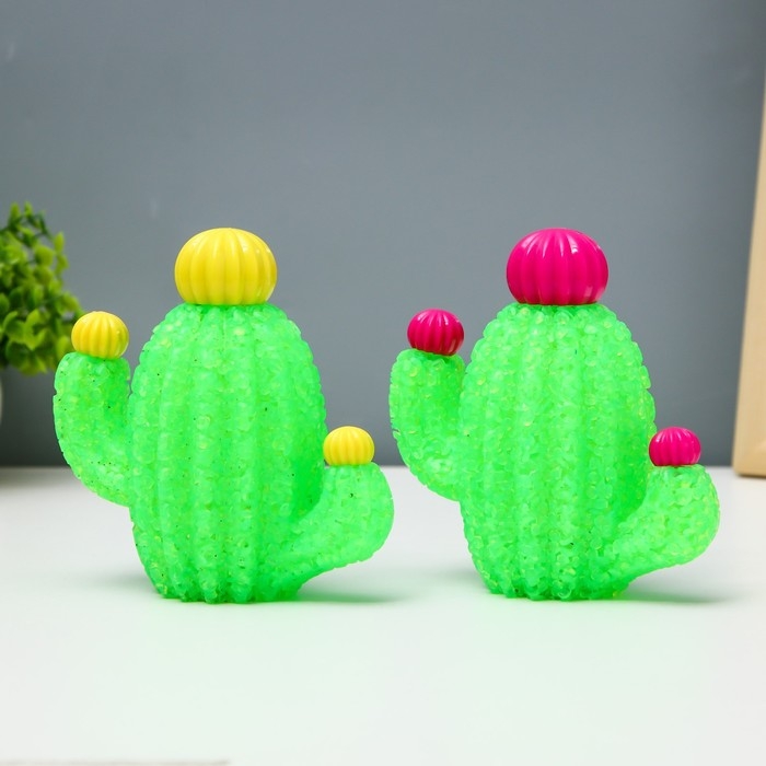 Ночник Ночник "Кактус" LED 1Вт от батареек LR44 МИКС 13х5х13см RISALUX