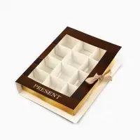 Коробка под 12 конфет с ячейками &laquo;Дерево&raquo; 18.5&times;13.5&times;3.5 см