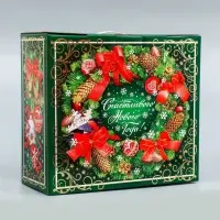 Коробка подарочная новогодняя Биг бокс 34×14×35.5 см