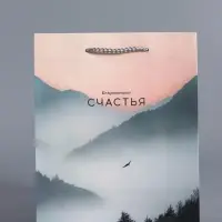 Пакет подарочный "Высота чувств" ламинированный 18 х 22,3 х 10 см