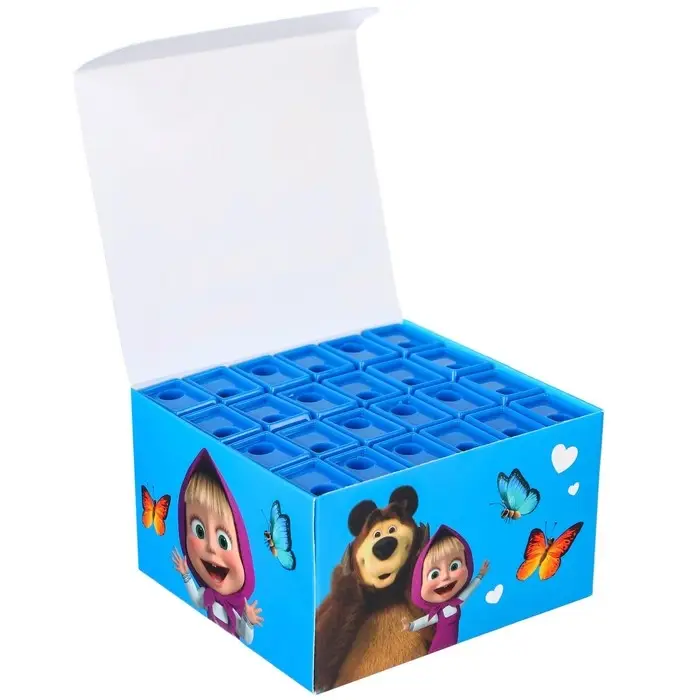 Точилка пластиковая прямоугольная, «Маша и медведь»