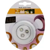 Светильник настенный светодиодный &laquo;Мастер К&raquo;, 1 Вт, 3 LED, от батареек 3&times;ААА, d=6.5 см