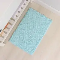 Коврик для дома Доляна &laquo;Букли длинные&raquo;, 40&times;60 см, голубой