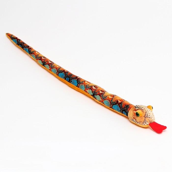 Мягкая игрушка «Змея», 80 см, голубые пятна Мягкая игрушка «Змея», 80 см, голубые пятна