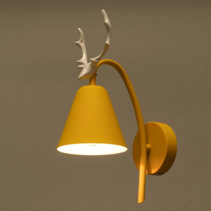 Бра "Олень" 1хE27 40Вт желтый 22х12х34,5 см