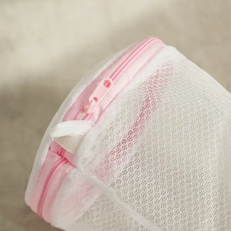 Мешок для стирки белья тм VETTA, цилиндр, на замке, пластик, полиэстер, d15х16h см