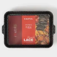 Противень &laquo;Хозяюшка&raquo;, 27&times;35 см, h=6 см, антипригарное покрытие, бордовый