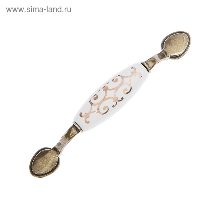 Ручка скоба Ceramics 015 LIGHT, 96 мм, керамическая, цвет бронза Ручка скоба Ceramics 015 LIGHT, 96 мм, керамическая, цвет бронза