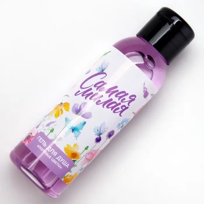 Гель для душа «8 Марта», 100 мл, аромат полевых цветов, Чистое счастье Гель для душа «8 Марта», 100 мл, аромат полевых цветов, Чистое счастье