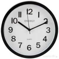 Часы настенные ENERGY ЕС-139, интерьерные, d-22см, плавный ход, черные
