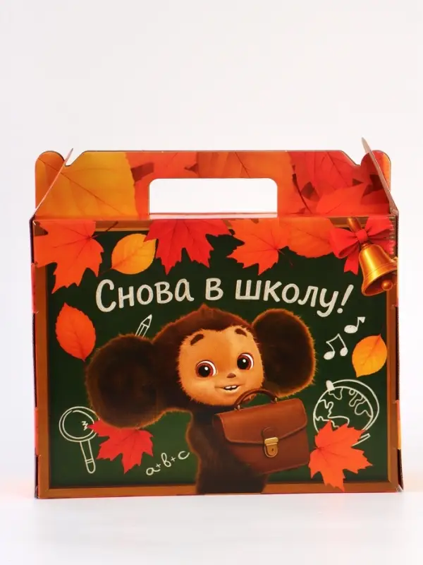 Коробка складная «Вперёд к знаниям»,Чебурашка, 33,7 х 25,7 х 7,9 см Коробка складная «Вперёд к знаниям»,Чебурашка, 33,7 х 25,7 х 7,9 см