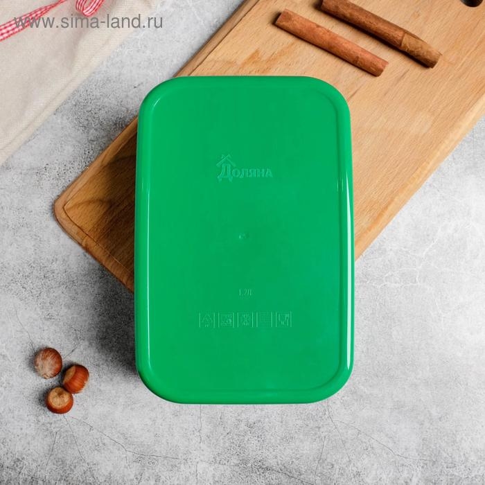 Ланч-бокс прямоугольный FoodVibes «Вдохновляй», 1200 мл