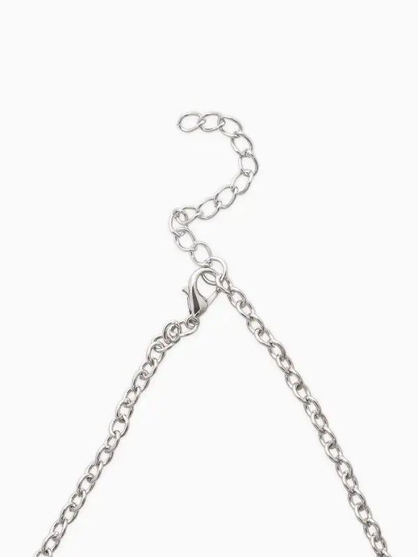 Колье под натуральный камень &laquo;Бирюза&raquo;, с лунным камнем, бело-голубое в серебре, 50 см