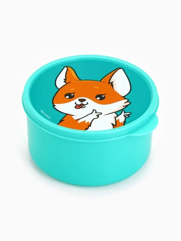 Ланч - бокс круглый &laquo;Корги&raquo;, 500 мл