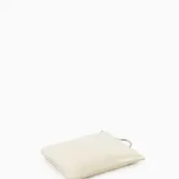 Кошелёк-монетница на молнии, однотонный, 15&times;0.5&times;11 см, бежевый