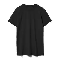 Футболка унисекс T-Bolka 160, черная, размер XXXL
