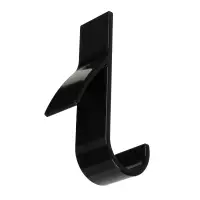 VETTA Крючки для ванной на радиатор обогрева, 4шт, полистирол, черный