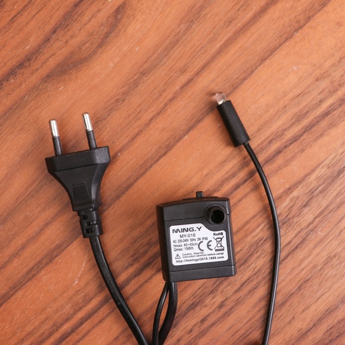 Фонтан Фонтан "Каменный водопад" 16х13х22 см (с подсветкой, без шарика)