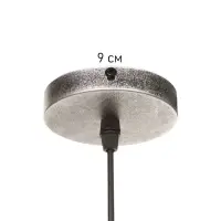 Светильник подвесной BayerLux William, 1&times;40 Вт, Е27, чёрно-серебристый, 40&times;40&times;35-100 см