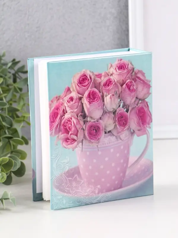 Фотоальбом 100 фото "Розы" 10X15см, ПП карм.