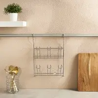 Полка для стаканов тм VETTA, 23,5x11x34cм, хромированная сталь