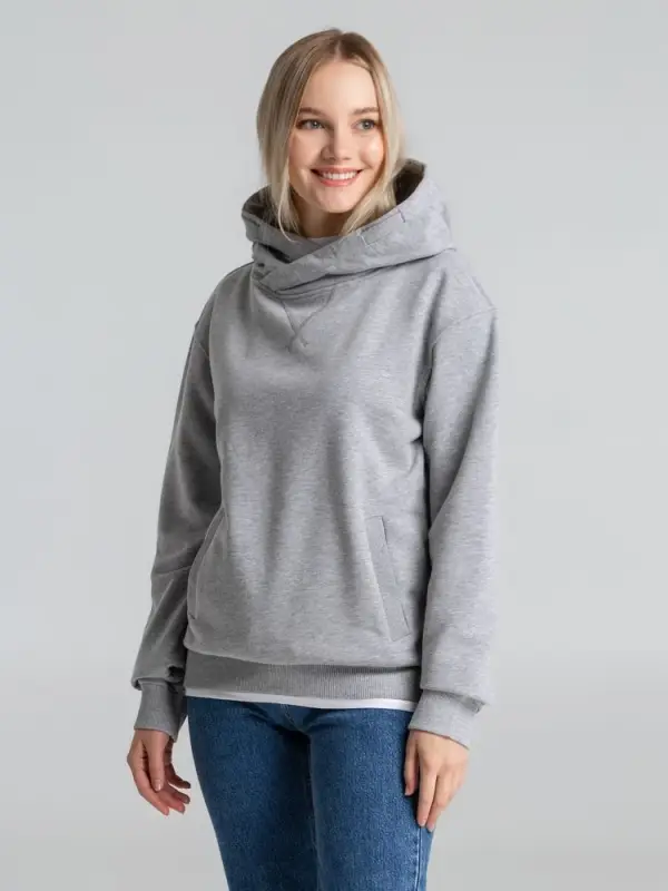 Толстовка Kulonga Terry, серый меланж, размер XS Толстовка Kulonga Terry, серый меланж, размер XS