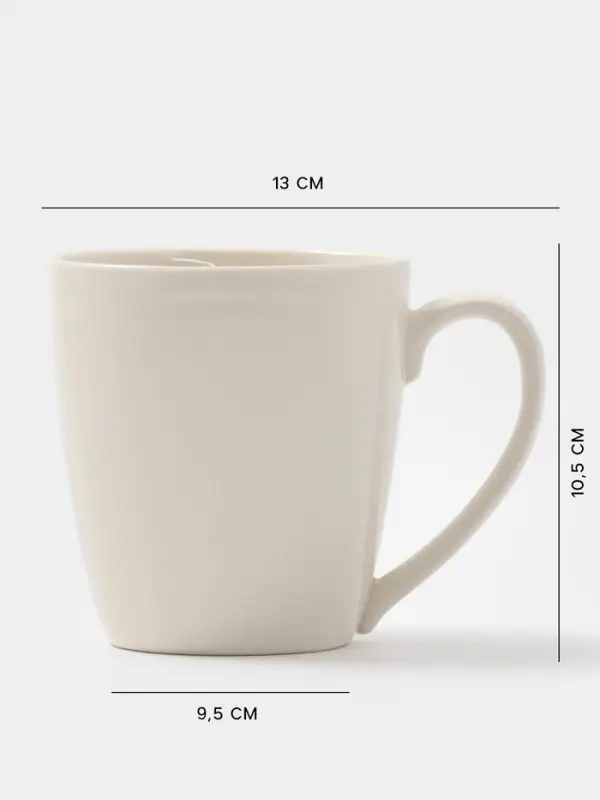 Кружка Дулевский фарфор &laquo;Сатурн&raquo;, 400 мл, белая