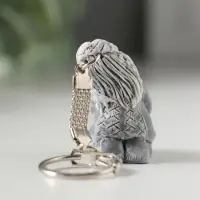 Брелок "Шаман сидит с бубном" маленький , 3,7см