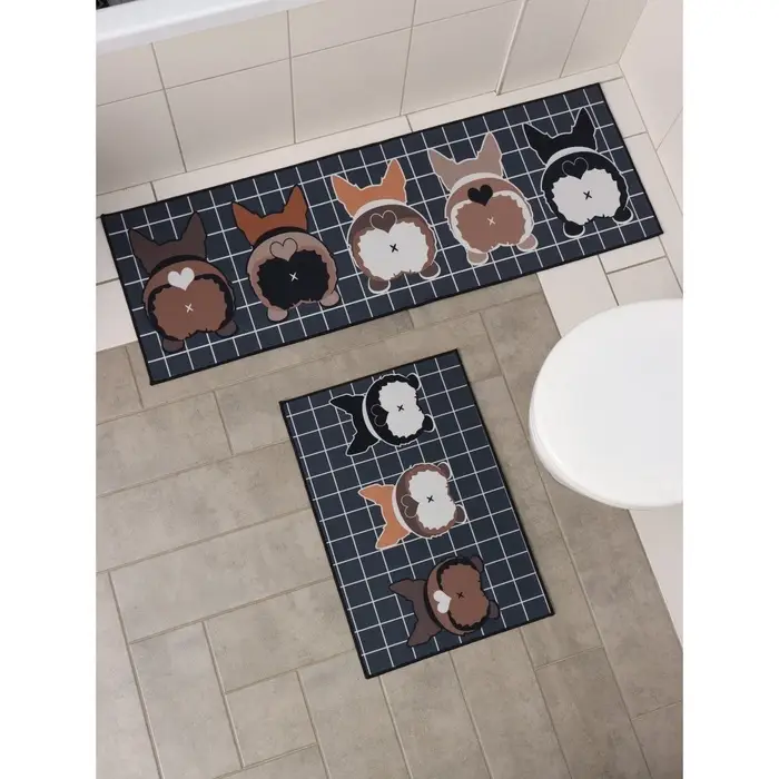 Коврики для дома Доляна &laquo;Корги&raquo;, 2 шт., 40&times;60, 45&times;120 см