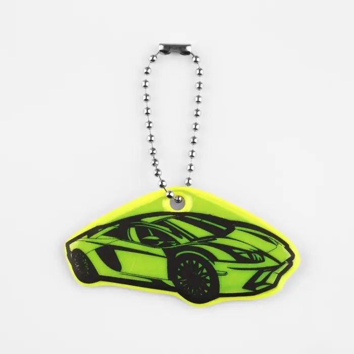 Светоотражающий элемент «Авто», двусторонний, 3.3×6.2 см, МИКС Светоотражающий элемент «Авто», двусторонний, 3.3×6.2 см, МИКС