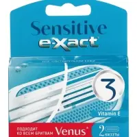 Кассеты женские E-Xact 3 лезвия, 2 шт.