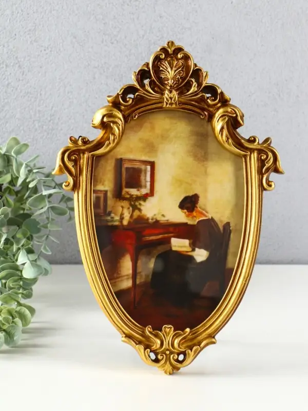 Фоторамка полистоун 15х20 см Фоторамка полистоун 15х20 см "Герб" бронза 30х20,5х2,5 см