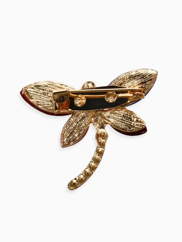 Брошь &laquo;стрекоза&raquo;, цвет МИКС в золоте