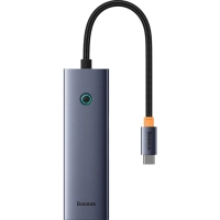 Разветвитель USB Baseus UltraJoy 4-Port Sp.Grey C-USB3.0 B0005280A813-03