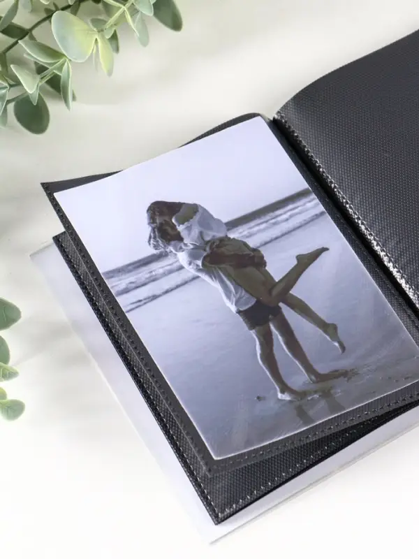 Фотоальбом "Воспоминания" 36ф 10X15см, ПП карм.,мягкая обложка, черные страницы