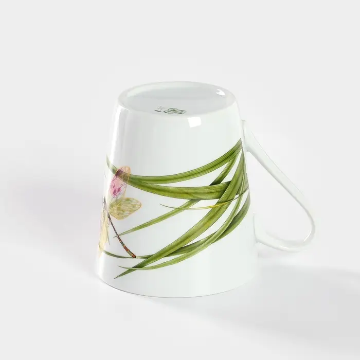 Кружка Добрушский завод &laquo;Стрекоза&raquo;, 300 мл, фарфор, белая