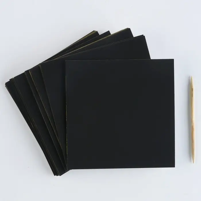 Гравюра детская &laquo;Мир аниме&raquo; с цветным эффектом, 100 шт., 8&times;8 см