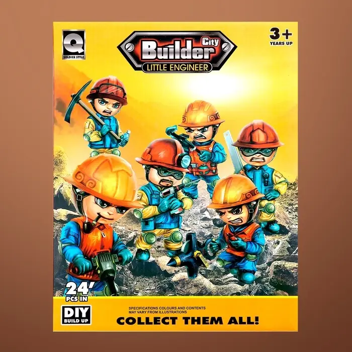 Фигурка - игрушка для мальчика &laquo;Строитель&raquo;, МИКС