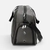 Спортивная сумка Atlantes, серая с черным Спортивная сумка Atlantes, серая с черным