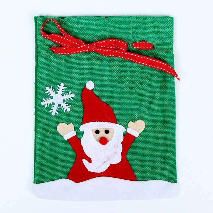 Мешок для подарков «Новогодний», 21 × 16 см, виды МИКС Мешок для подарков «Новогодний», 21 × 16 см, виды МИКС