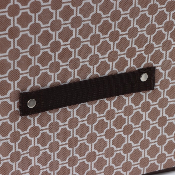 Короб стеллажный для хранения Доляна «Браун», 25×25×25 см, цвет коричневый Короб стеллажный для хранения Доляна «Браун», 25×25×25 см, цвет коричневый